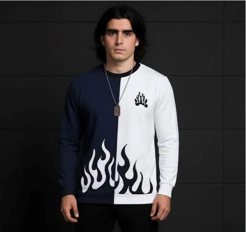 2 Pcs Men's Polyester Printed Track-Suit