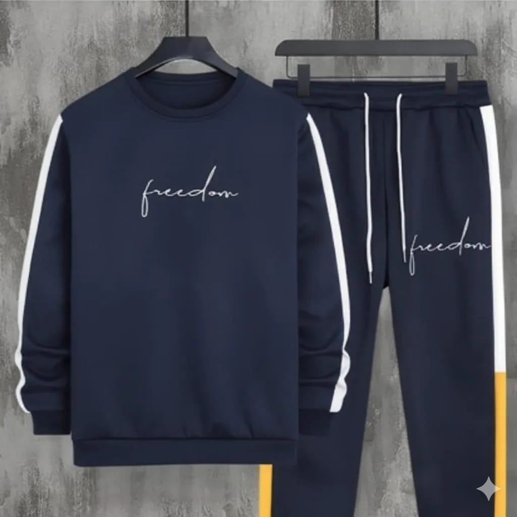 2 Pcs Men's Dri fit Printed Track-Suit